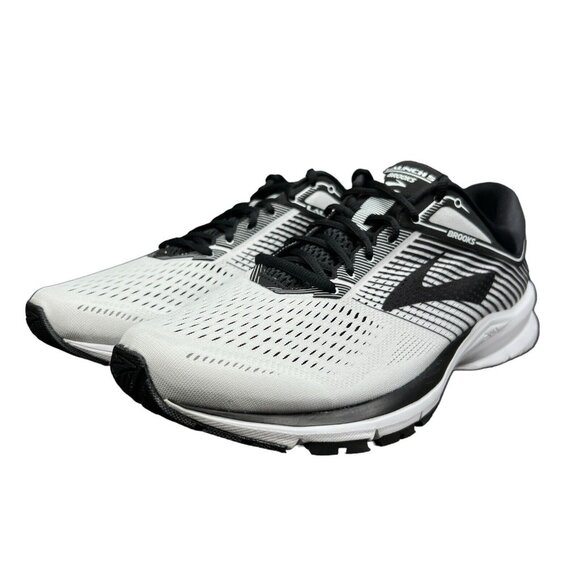 Brooks Launch 5 White Black Running Shoes Men\'s Size 13 D main image 7